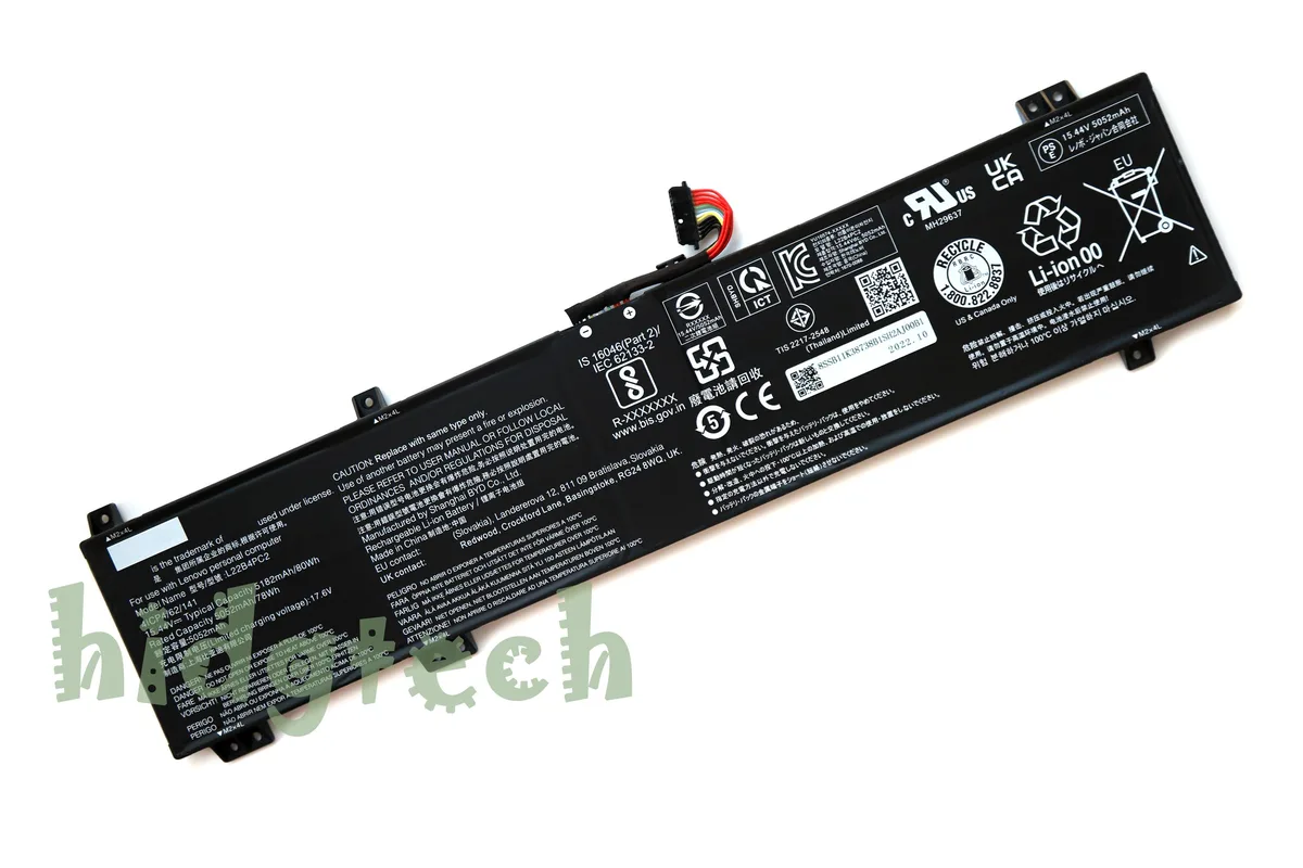 Beisite Beisite L22B4PC2/C/D/L/M 80Wh 15.44V laptop battery for Legion Slim 5 LOQ 16APH8 16IRH8 — product photo