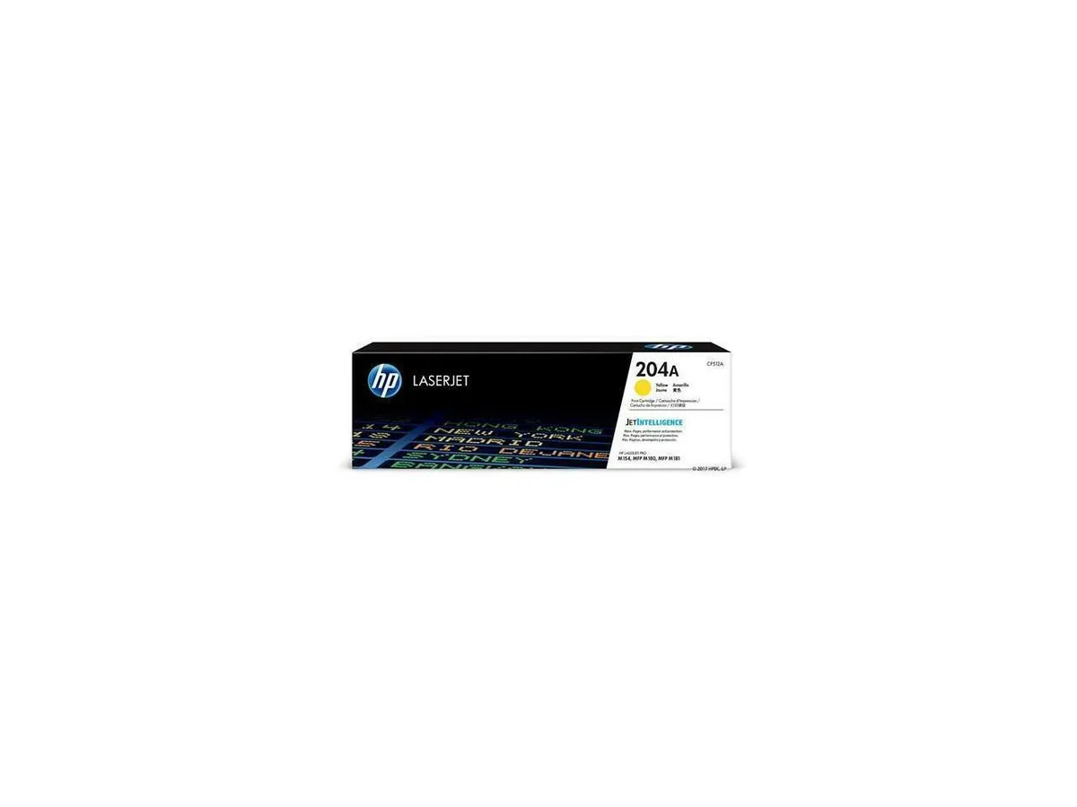 HP HP 204A CF512A Yellow Toner Cartridge ~900 Pages — product photo