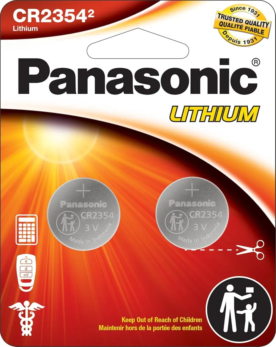 Panasonic Panasonic CR2354 3.0V Lithium Coin Cell 560mAh 2-Pack — product photo