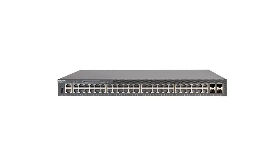 RUCKUS WIRELESS RUCKUS WIRELESS ICX8200-48PF2-E2 network switch 48× 1G PoE+ 4× 25G SFP28 740W PoE 2 PSU — product photo