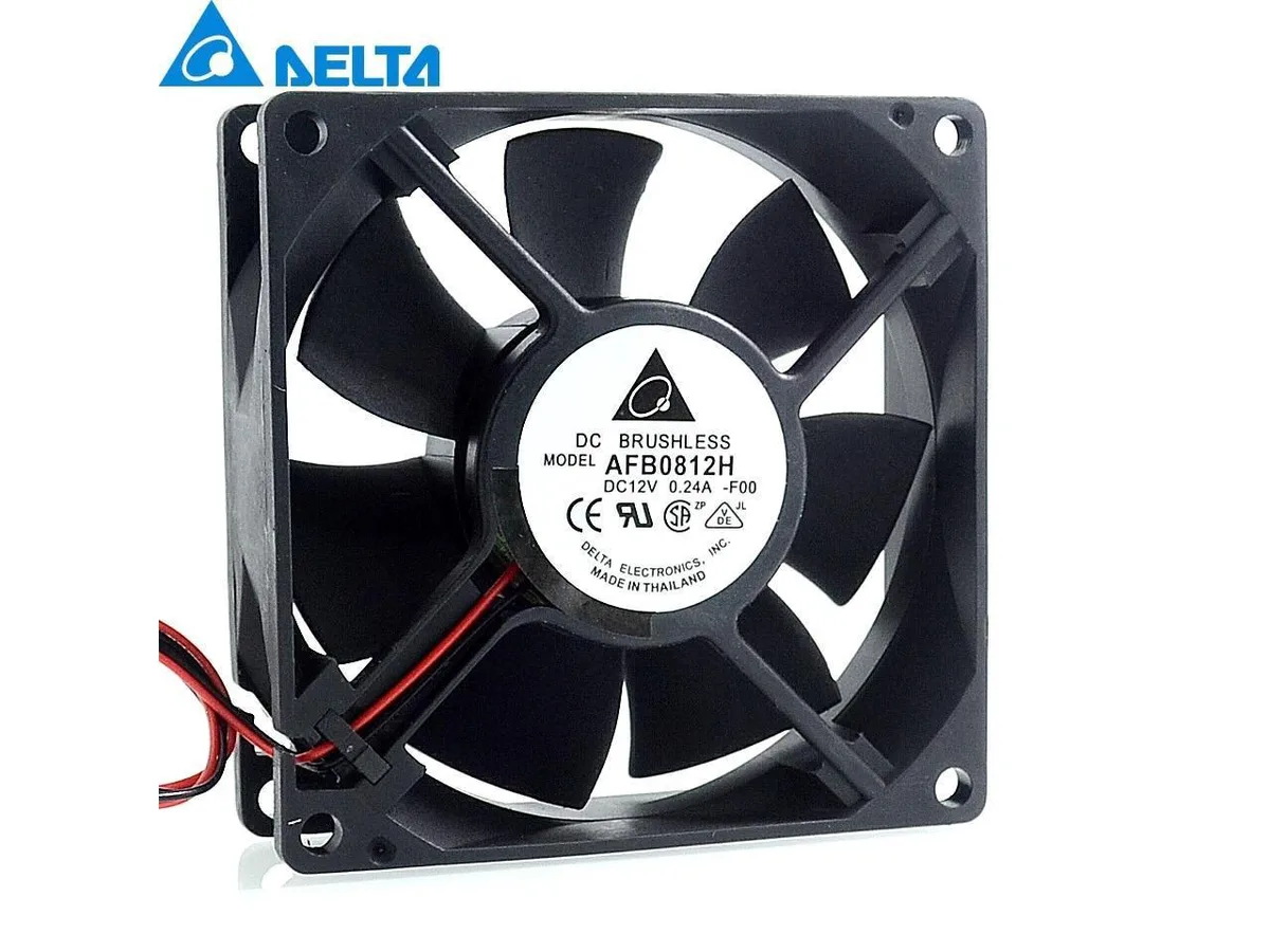 Fans Fans AFB0812H 8025 12V .24A 2-wire PWM case fan — product photo