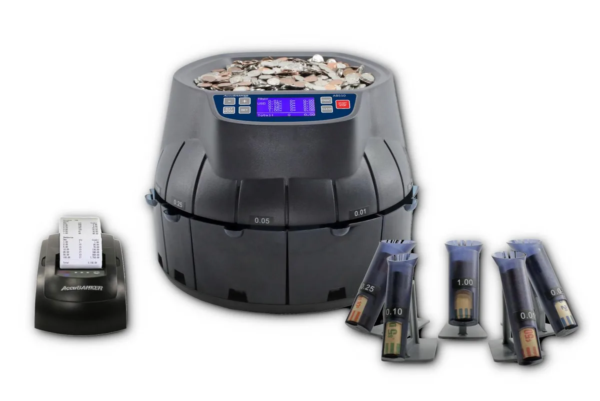 AccuBANKER AccuBANKER AB510 Coin Counter with Printer — product photo