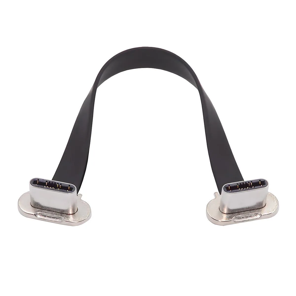 Vszerda Vszerda Dual Angled USB-C to USB-C Cable 65W 2.0 480Mbps Silver — product photo