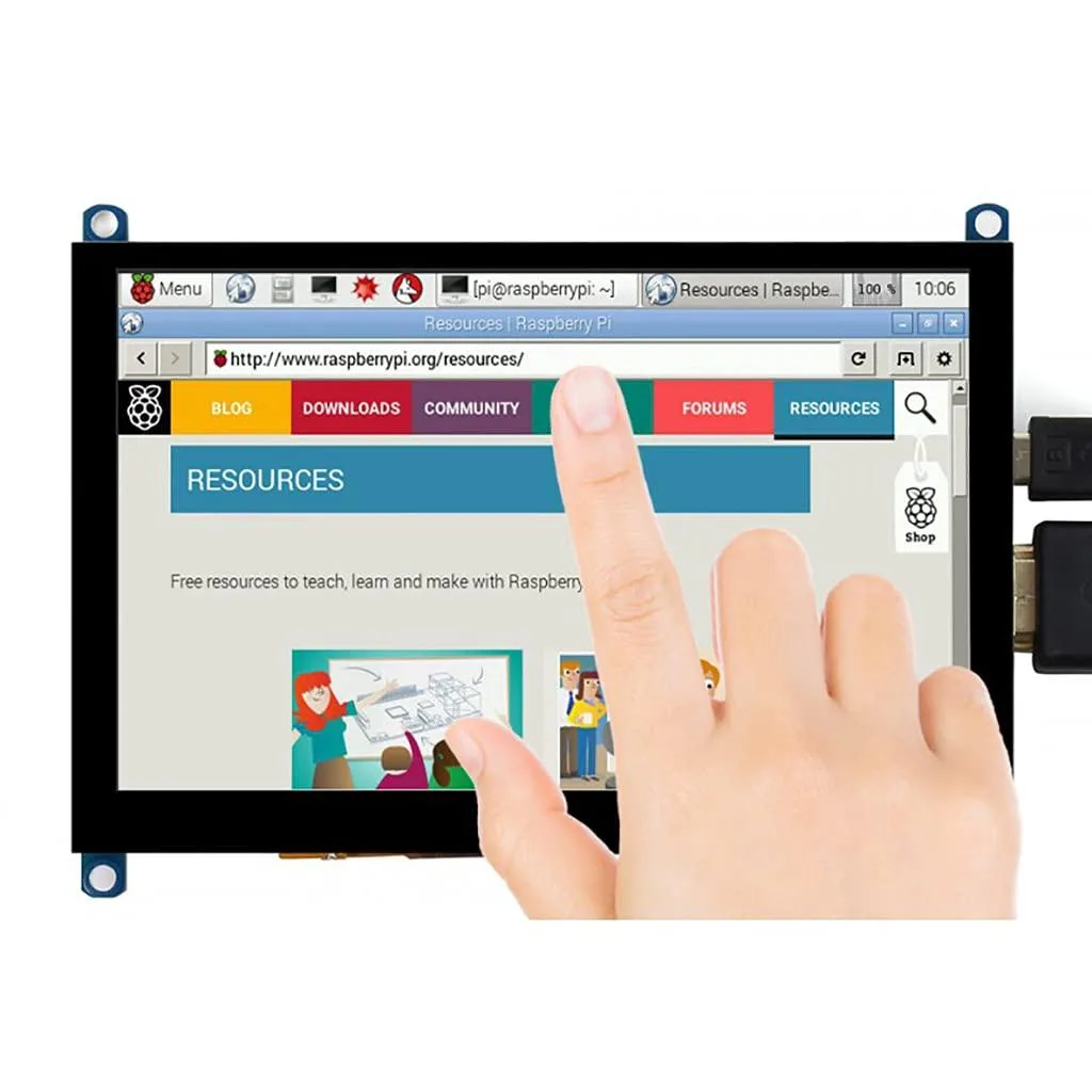 LORDWORLD LORDWORLD 5 inch Capacitive Touch Screen LCD (H) Slimmed-Down Version 800×480 HDMI — product photo