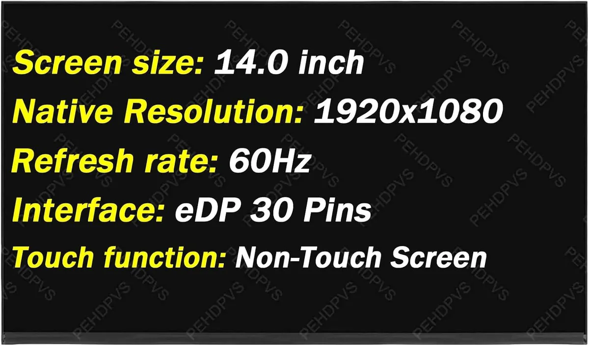 NUOLAISUN NUOLAISUN 13.3" FHD 1920x1080 60Hz 30pin Non-Touch Laptop Screen — product photo