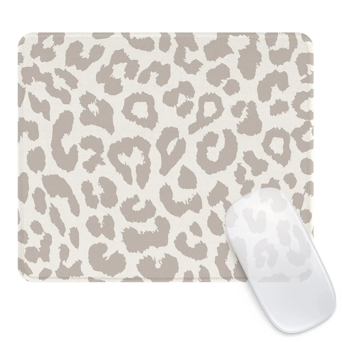  Seorsok Grey Leopard Mouse Pad 9.5"x7.8"x0.12 — product photo
