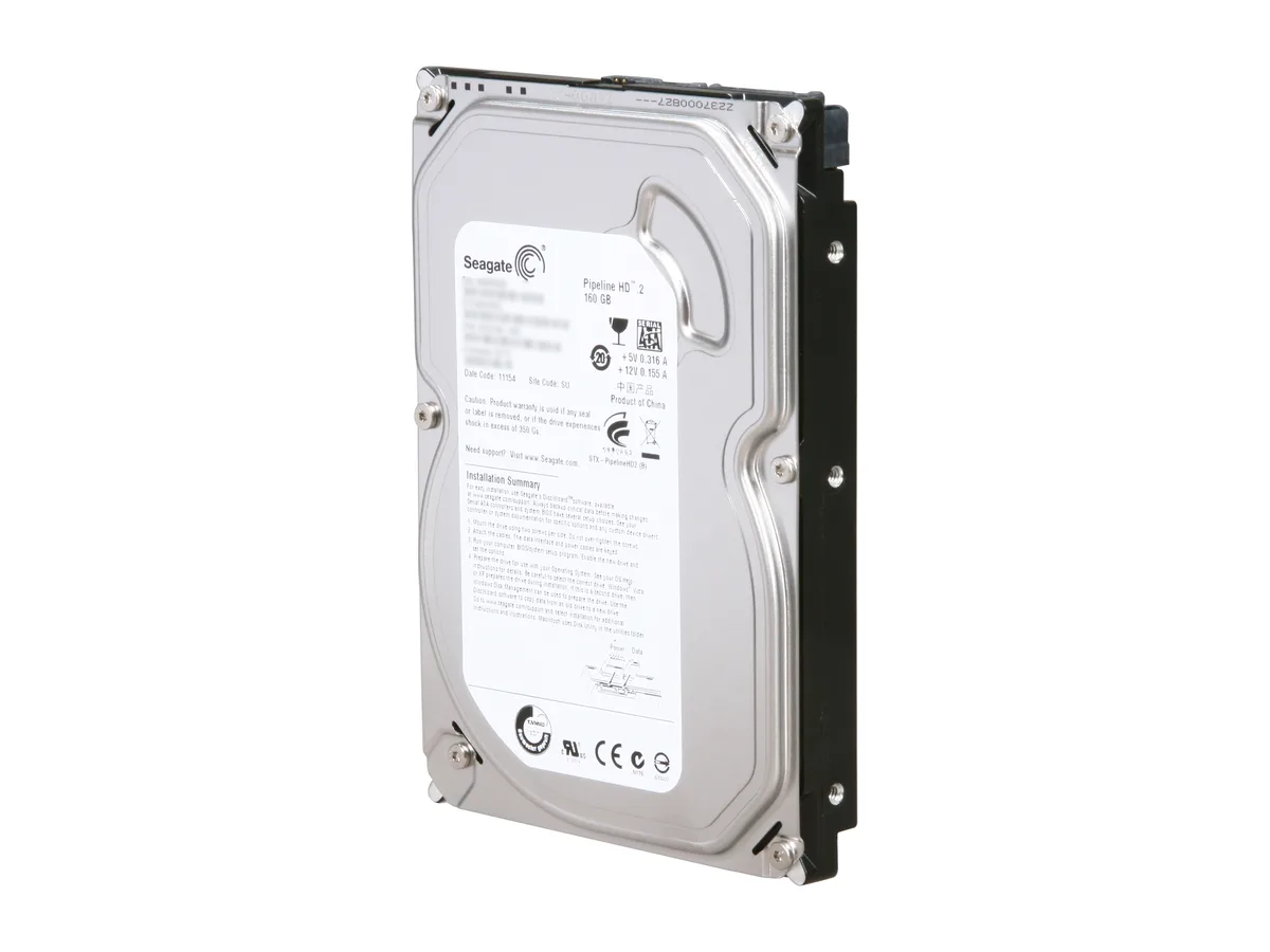 Seagate Seagate Pipeline HD ST3160316CS 160GB 5900 RPM 8MB SATA 3.0Gb/s 3.5" internal hard drive — product photo