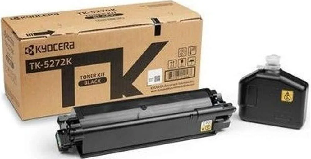 Black Kyocera TK-5272K toner cartridge in sealed box