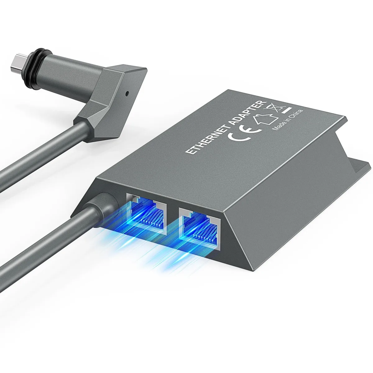  Zebra 17LSTKV2ETH-GADP2 2-Port Starlink Gen 2 Ethernet Adapter — product photo