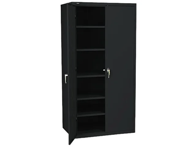 HON HON SC2472P Steel Storage Cabinet 71.30" x 36.00" x 24.30" Black — product photo