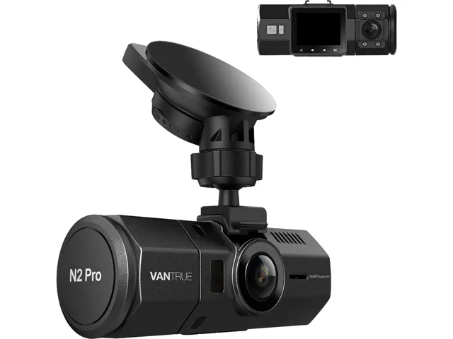 Vantrue Vantrue N2 Pro-G Uber Dual Dash Cam 2.5K 1080P 1.5" Black — product photo