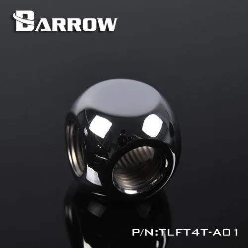 Barrow Mods Barrow Mods TLFT4T-A01-Silver G1/4" 4-Way Block Splitter Fitting Silver — product photo