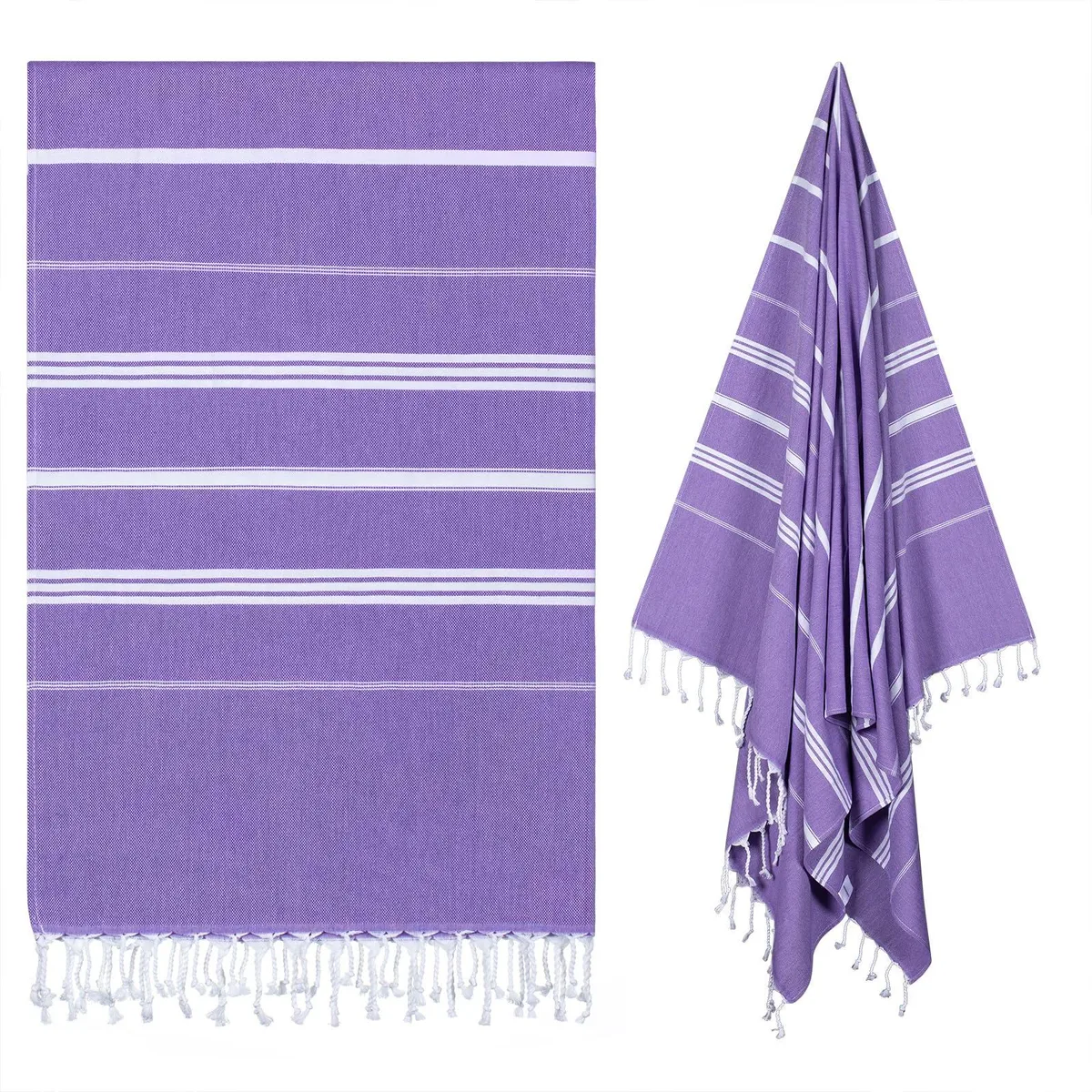 cabanana Turkish Beach Towel 39 x 71 inch Lavender — product photo