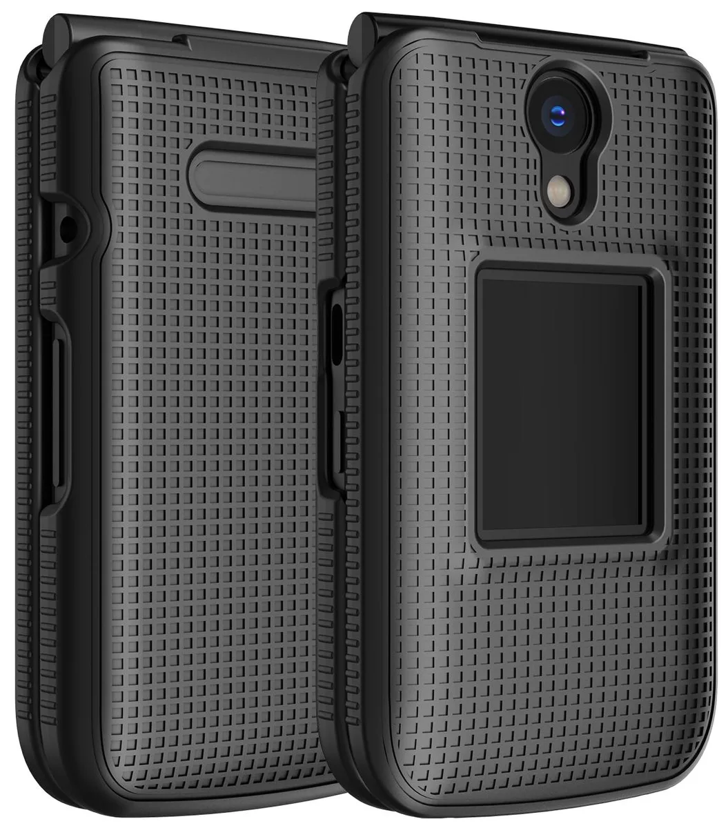 Nakedcellphone Nakedcellphone Grid Texture Hard Case for Orbic Journey Pro / Lite - Black — product photo