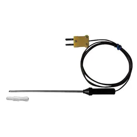 Black lance tip immersion probe with coiled wire