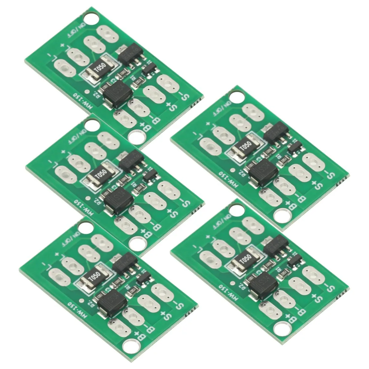  Meterk Solar Charge Controller 5PCS 10cm x 5cm x 2.03cm Black — product photo
