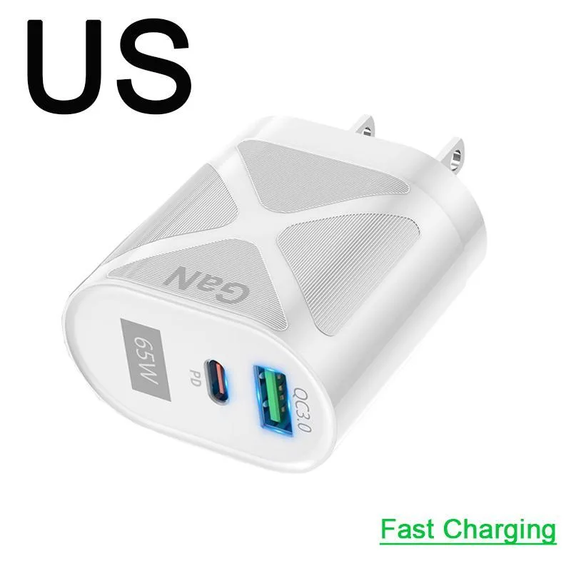 WRIARICH WRIARICH HCJTWIN65W 65W GaN USB-C charger White — product photo