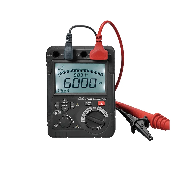 CEM CEM DT-6605 High Voltage Insulation Tester 6000 Counts — product photo