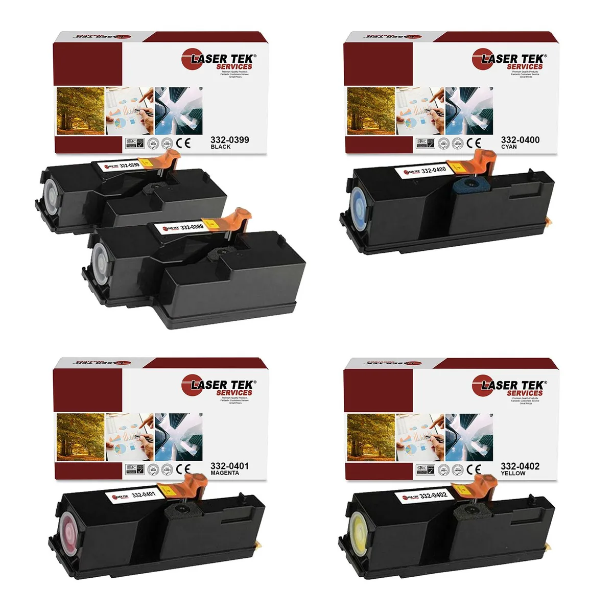 Laser Tek Services Laser Tek Services C1660 Compatible Toner Cartridge 5PK — product photo