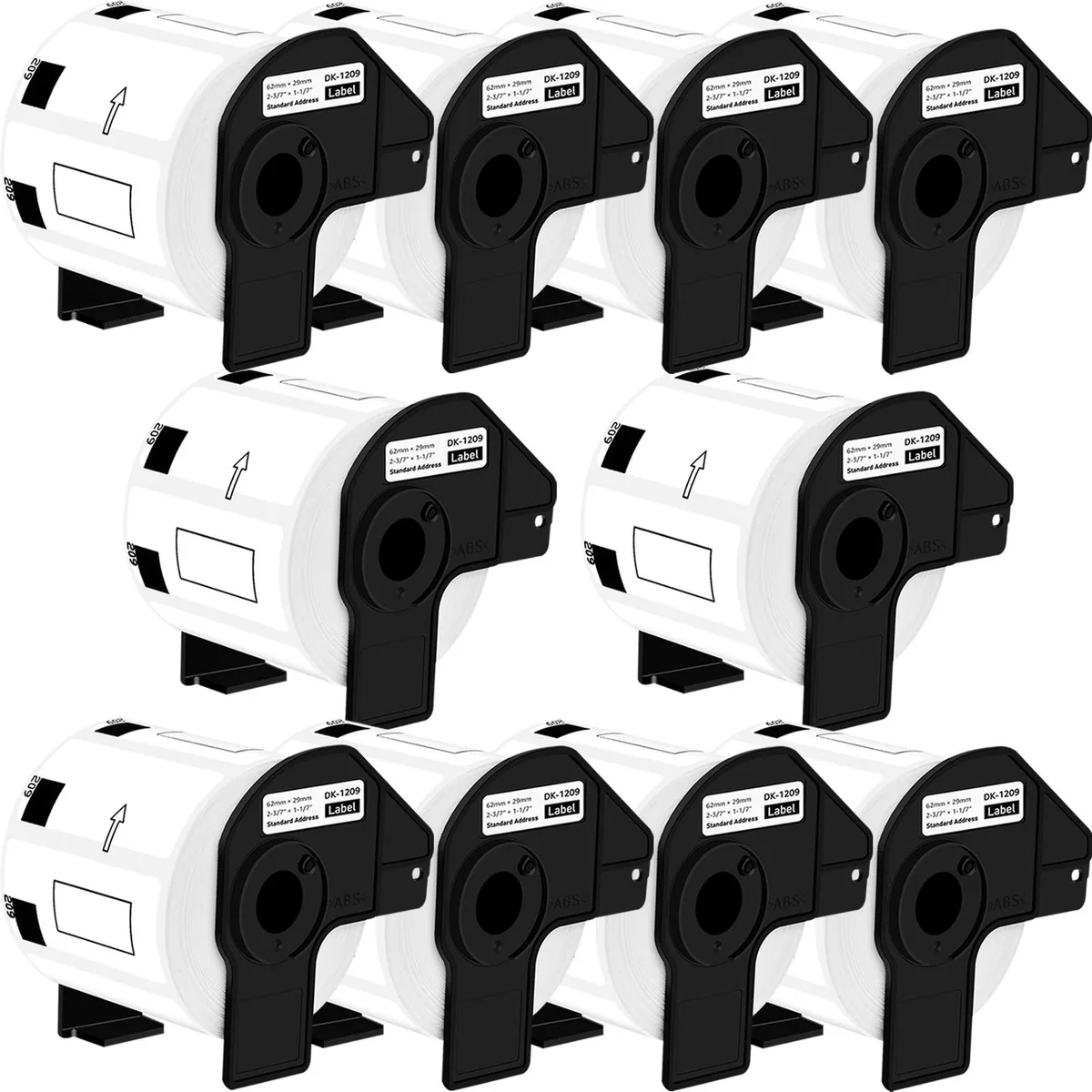 GREENCYCLE GREENCYCLE DK-1209 1.1 x 2.4 in labels 10 rolls 800 per roll — product photo