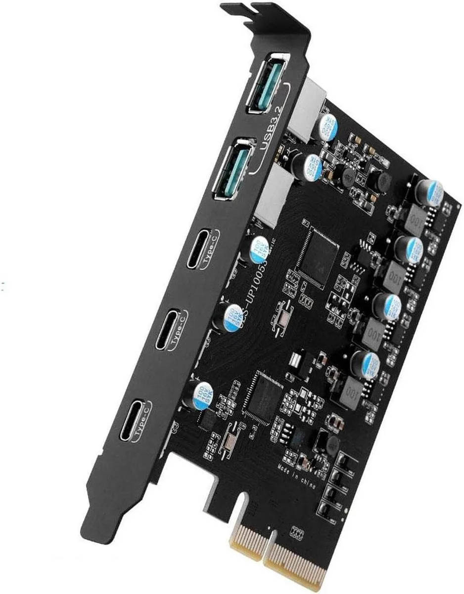 Vszerda Vszerda 5-Port PCIe USB 3.2 Gen 2 Card 3×USB-C 2×USB-A 10Gbps — product photo
