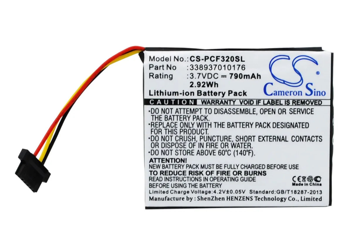Cameron & Co Cameron & Co DS-CS-PCF320SL 3.7V 790mAh GPS battery — product photo