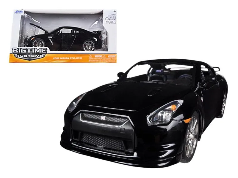 Jada Jada 2009 Nissan GT-R R35 Black 1/24 Diecast Car hobby collectible — product photo