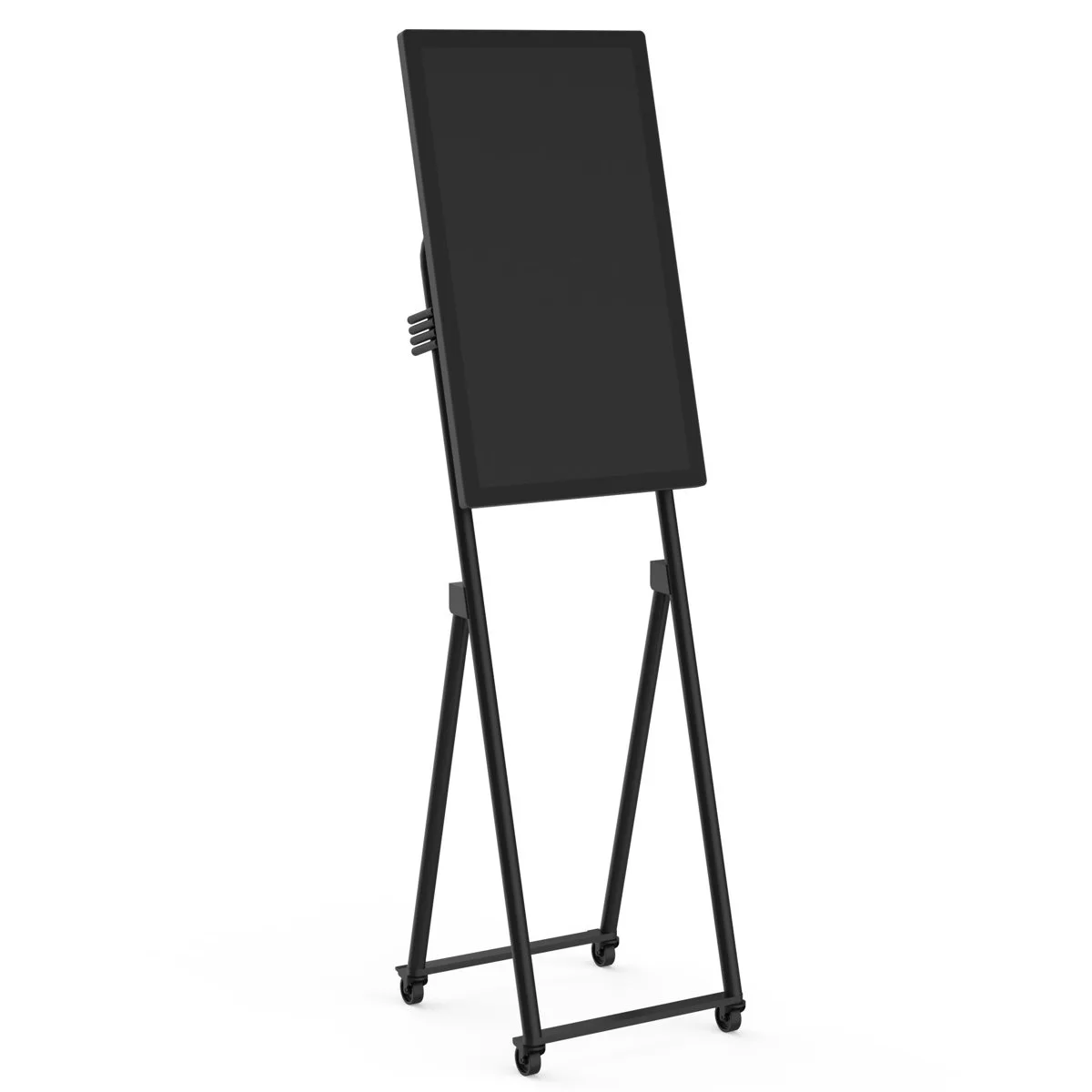 Large 32-inch touchscreen streaming encoder monitor with slim dark bezel