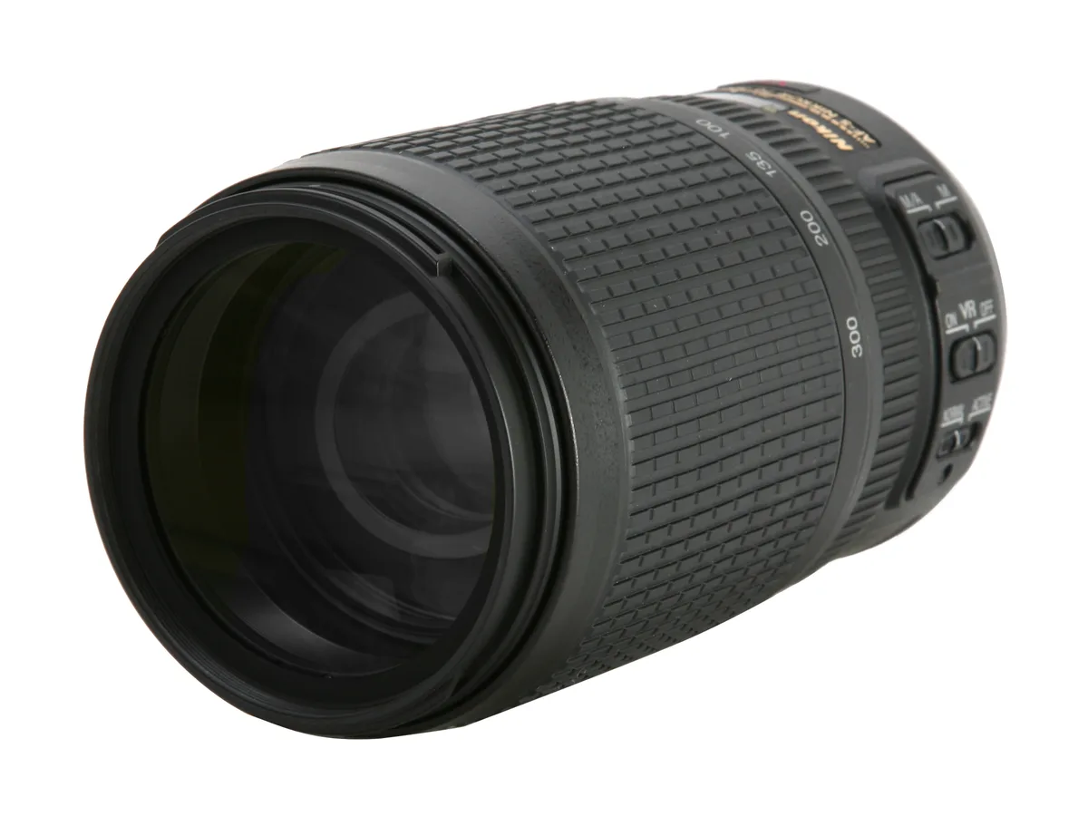 Nikon Inc Nikon 2161 AF-S VR 70-300mm f/4.5-5.6G IF-ED camera lens — product photo