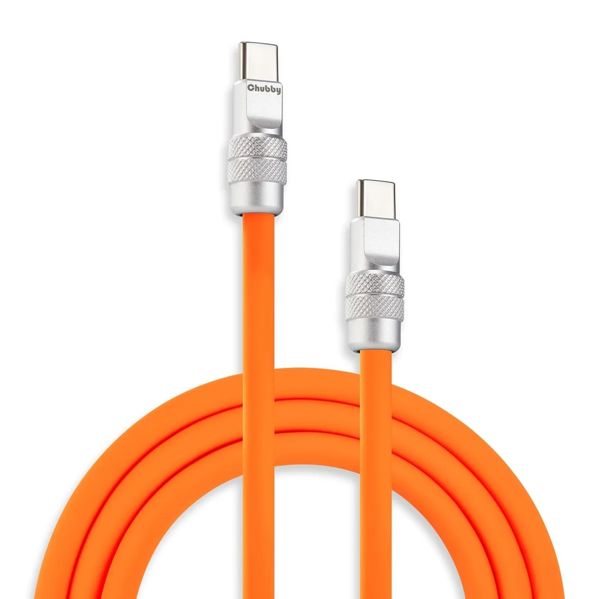 Elestur Elestur Chubby 2.0 USB-C 240W Cable Orange 3.3FT — product photo