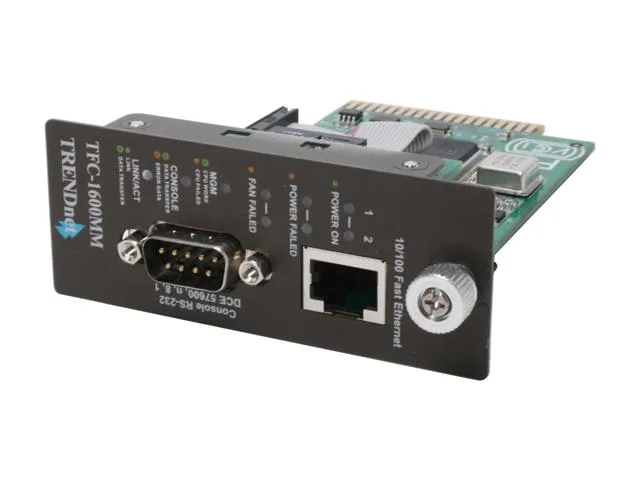 TRENDnet TRENDnet TFC-1600MM SNMP Management Module for TFC-1600 Chassis — product photo