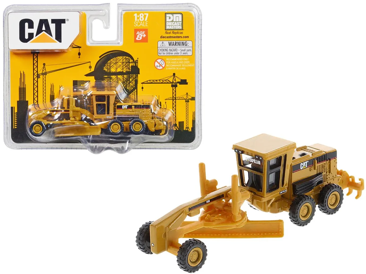 DieCast Masters DieCast Masters CAT 163H Motor Grader Yellow 1/87 HO — product photo
