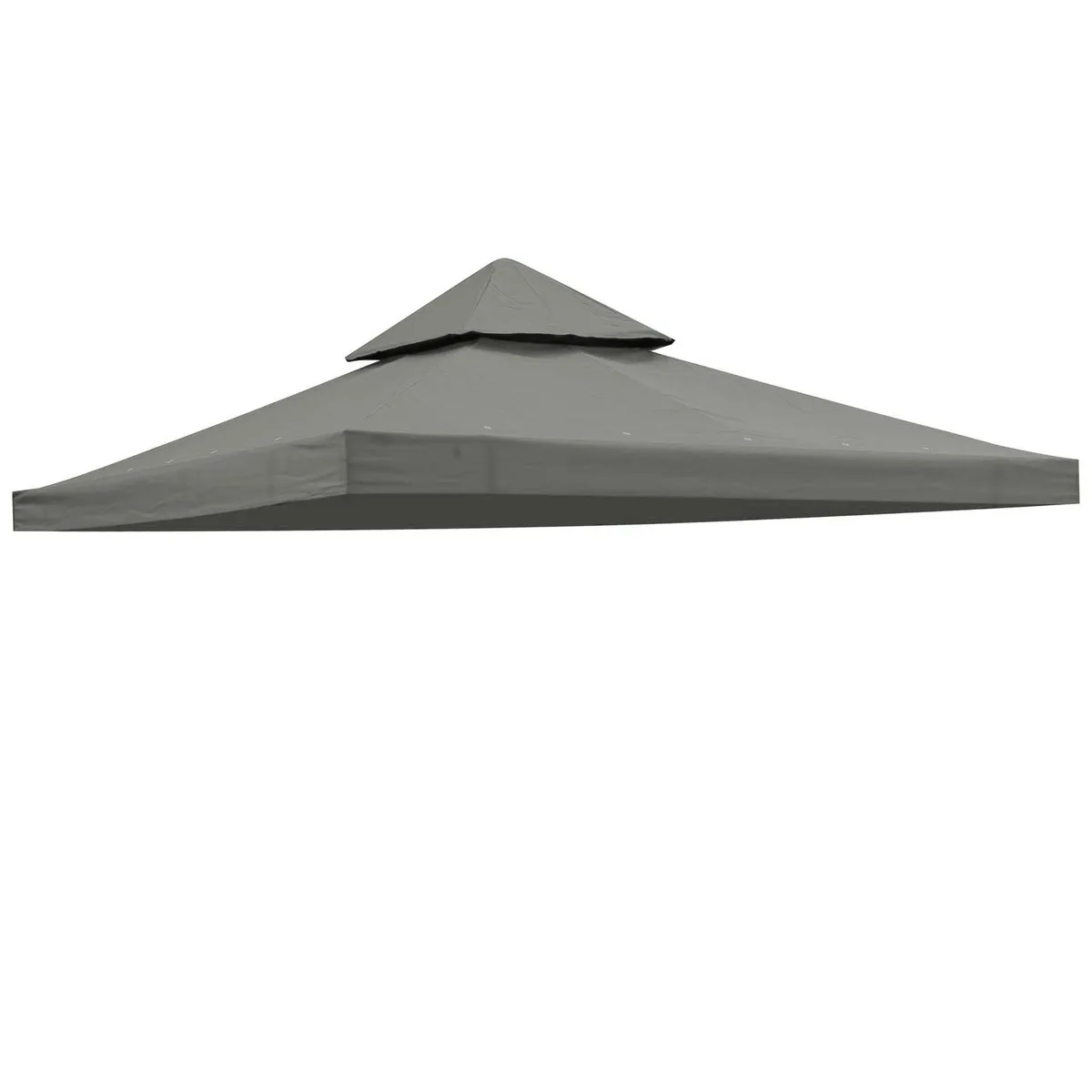 Yescom USA, Inc. Yescom USA, Inc. 07TOP001-8T-09 8x8 ft 2-Tier Gazebo Top Replacement UV30+ Gray — product photo