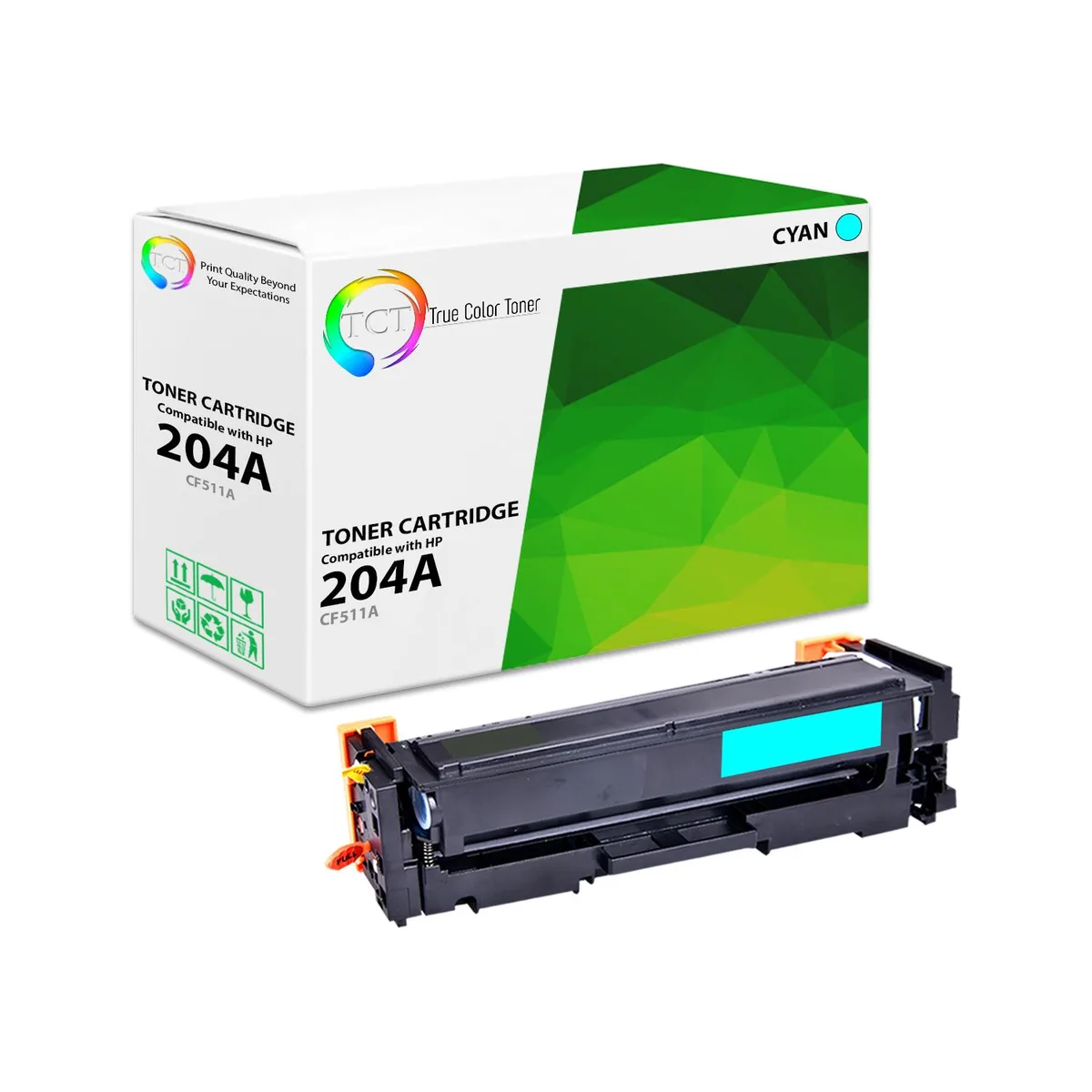True Color Toner True Color Toner 204A CF511A Cyan Toner Cartridge 900 Pages — product photo