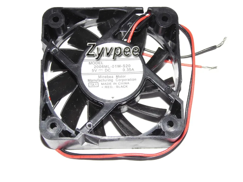 Zyvpee Zyvpee 2006ML-01W-S20 50x15mm 5V .35A 2-wire case fan — product photo