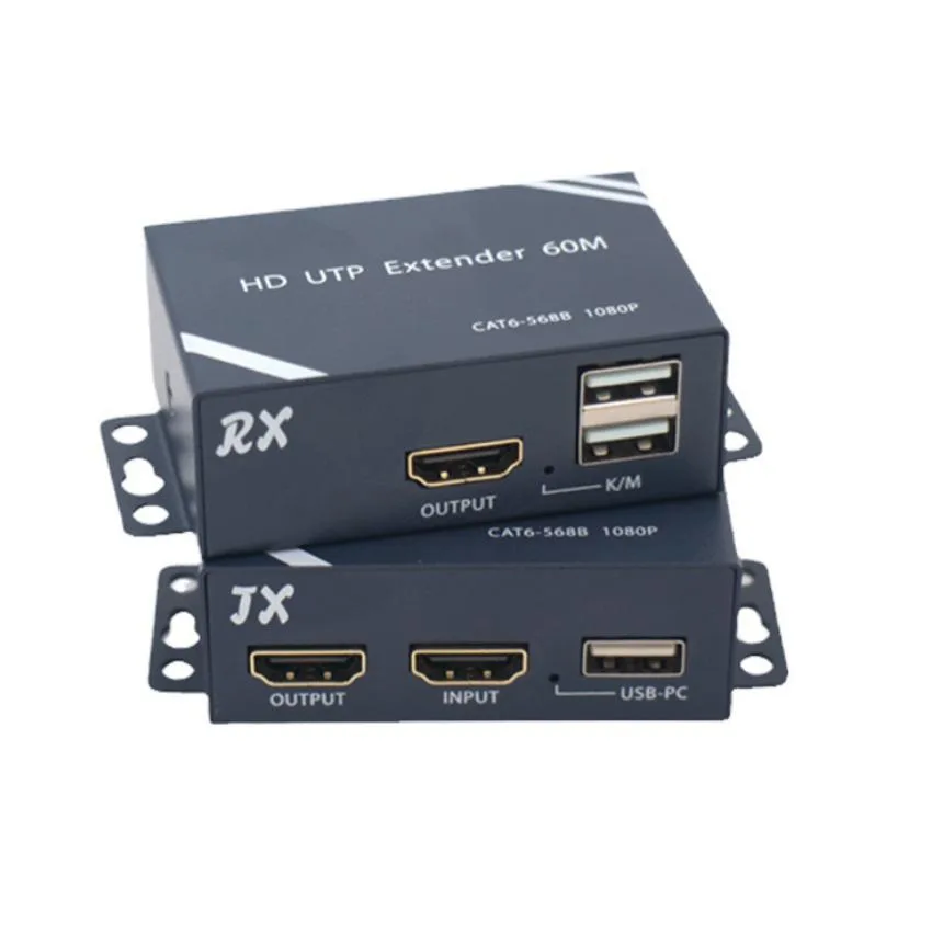 Lenkeng Technology Co,. Ltd Lenkeng Technology Co,. Ltd 197Ft / 60M POC HDMI USB KVM Extender 1080P@60Hz Pro A/V Extender & Repeater — product photo