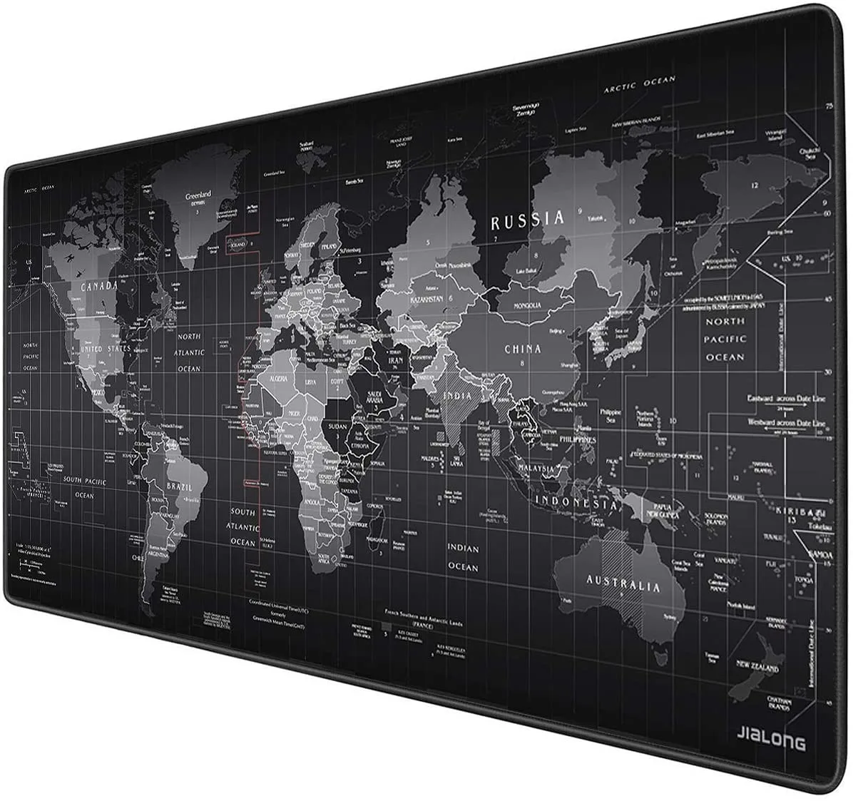 LUOM LUOM WorldMap mouse pad 700×300×2mm black world map — product photo