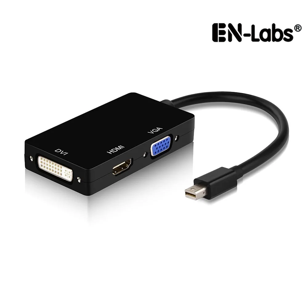 EN-Labs EN-Labs ADMDP2VDHBK Mini DisplayPort to HDMI/DVI/VGA Audio Video Converter 1920x1080p Black — product photo