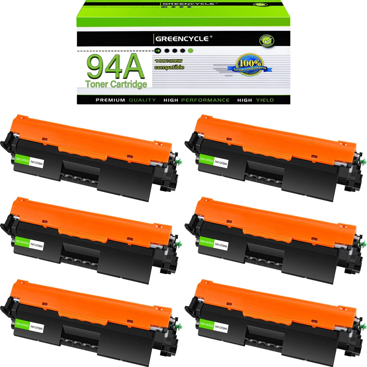 GREENCYCLE GREENCYCLE 94A Black Toner Cartridge 6 Pack 1200 Pages — product photo