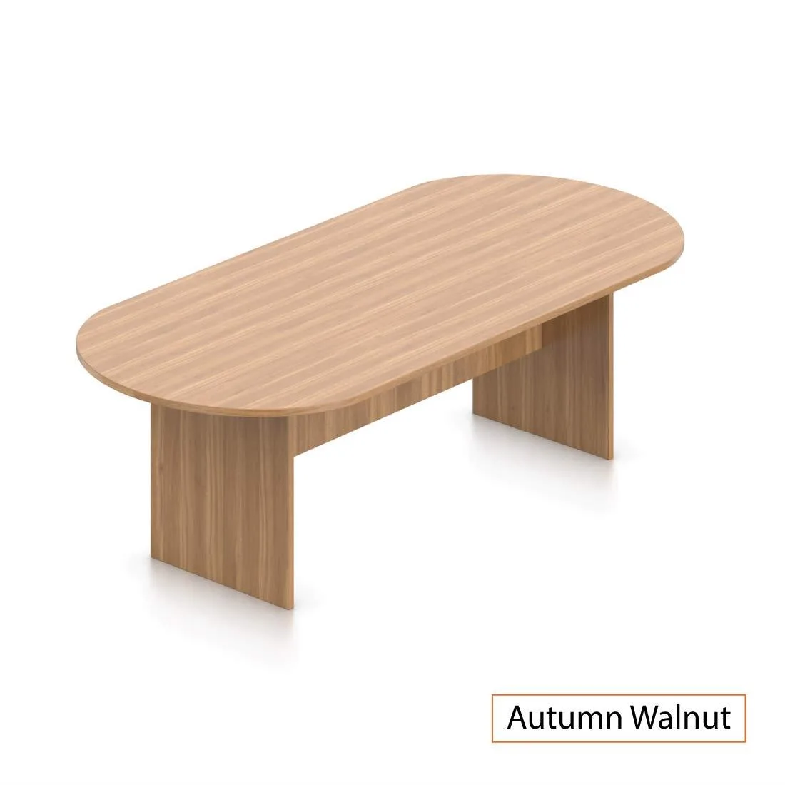 GOF GOF 8 ft Racetrack Conference Table Walnut 95"L x 44"W x 29.5"H — product photo