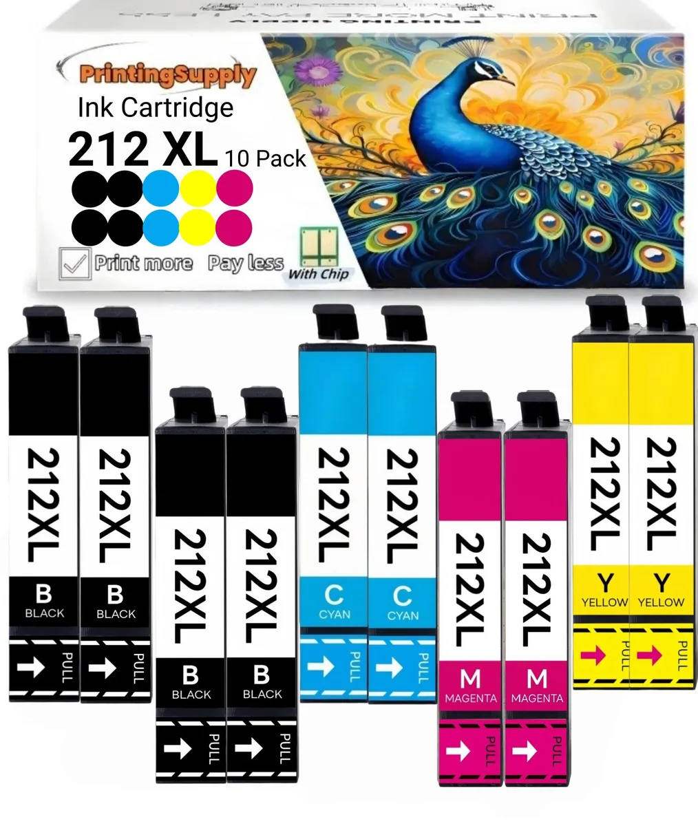 Aster Graphics Inc Aster Graphics Inc 212XL T212XL High Yield Ink Cartridge 10 Pack 2BK+2C+2M+2Y — product photo