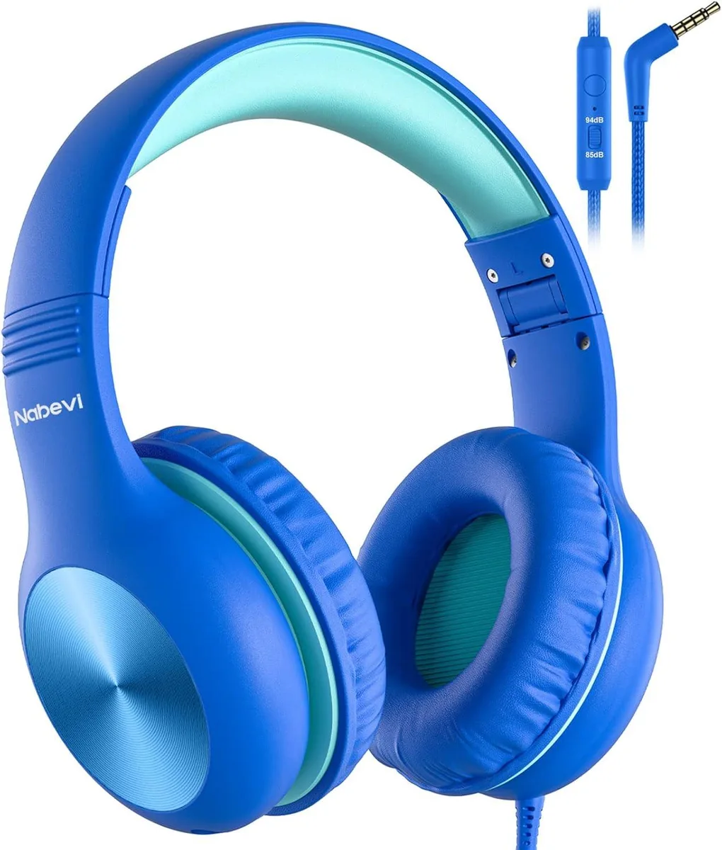 lelisten lelisten Kids Headphones 85/94dB Volume Limit On-Ear with Microphone — product photo