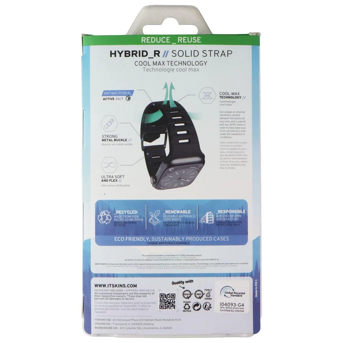 ITSKINS ITSKINS Hybrid R Solid Strap Apple Watch 8/7 41mm Black — product photo