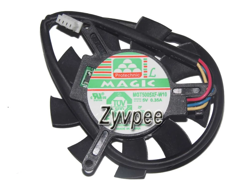 Zyvpee Zyvpee MGT5005XF-W10 5V .35A 4-pin CPU cooler fan — product photo