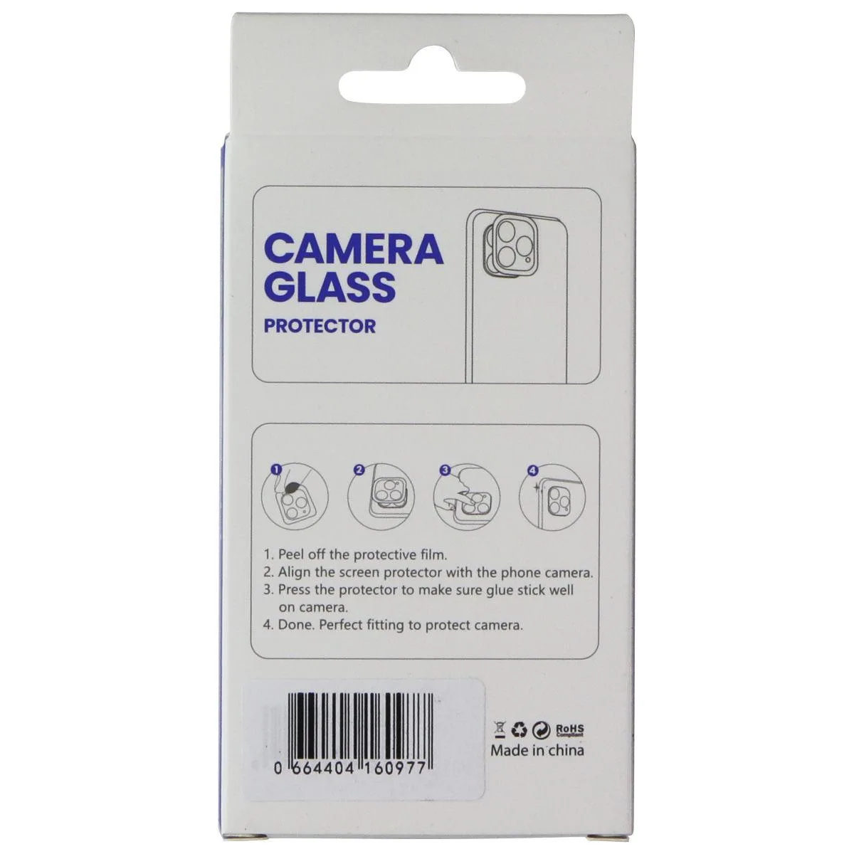 Lito Children’s Wear Lito Children’s Wear Camera Glass Protector iPhone 14/14 Plus Purple L-1368 — product photo