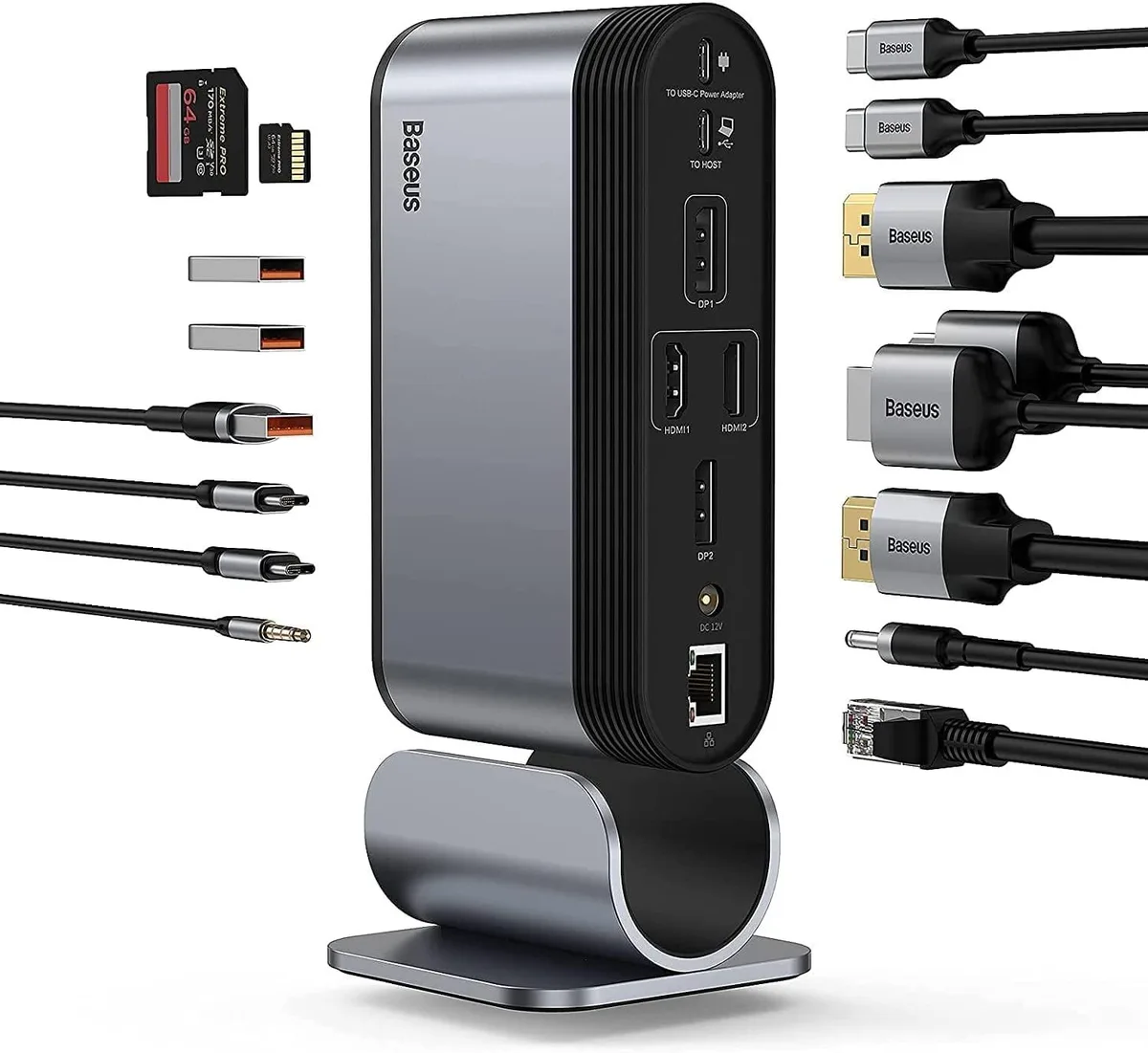 BASEUS Baseus 16-in-1 USB-C Docking Station 4 Monitors — product photo