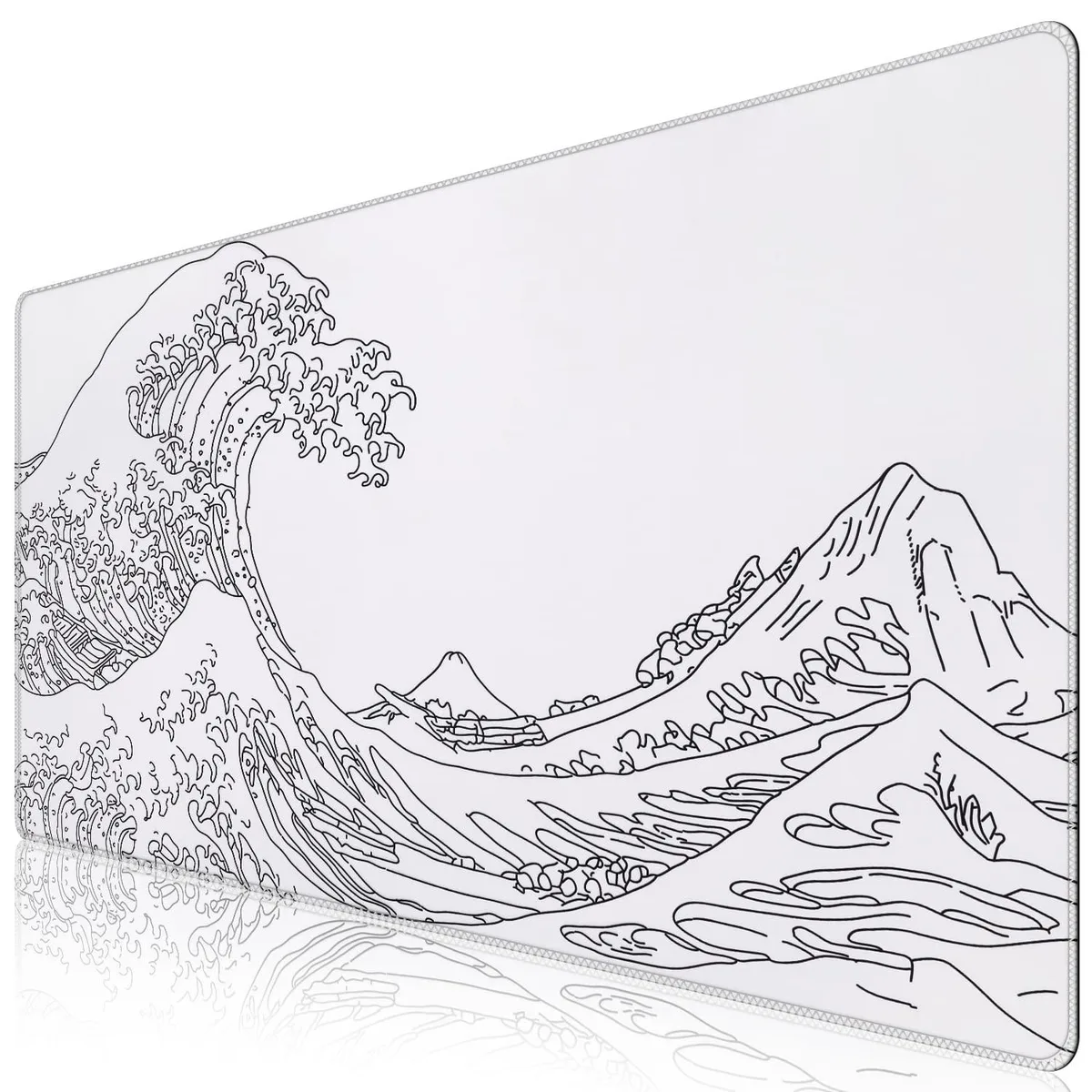  Keychron Mouse Pad 20" x 2" White Wave of Kanagawa — product photo