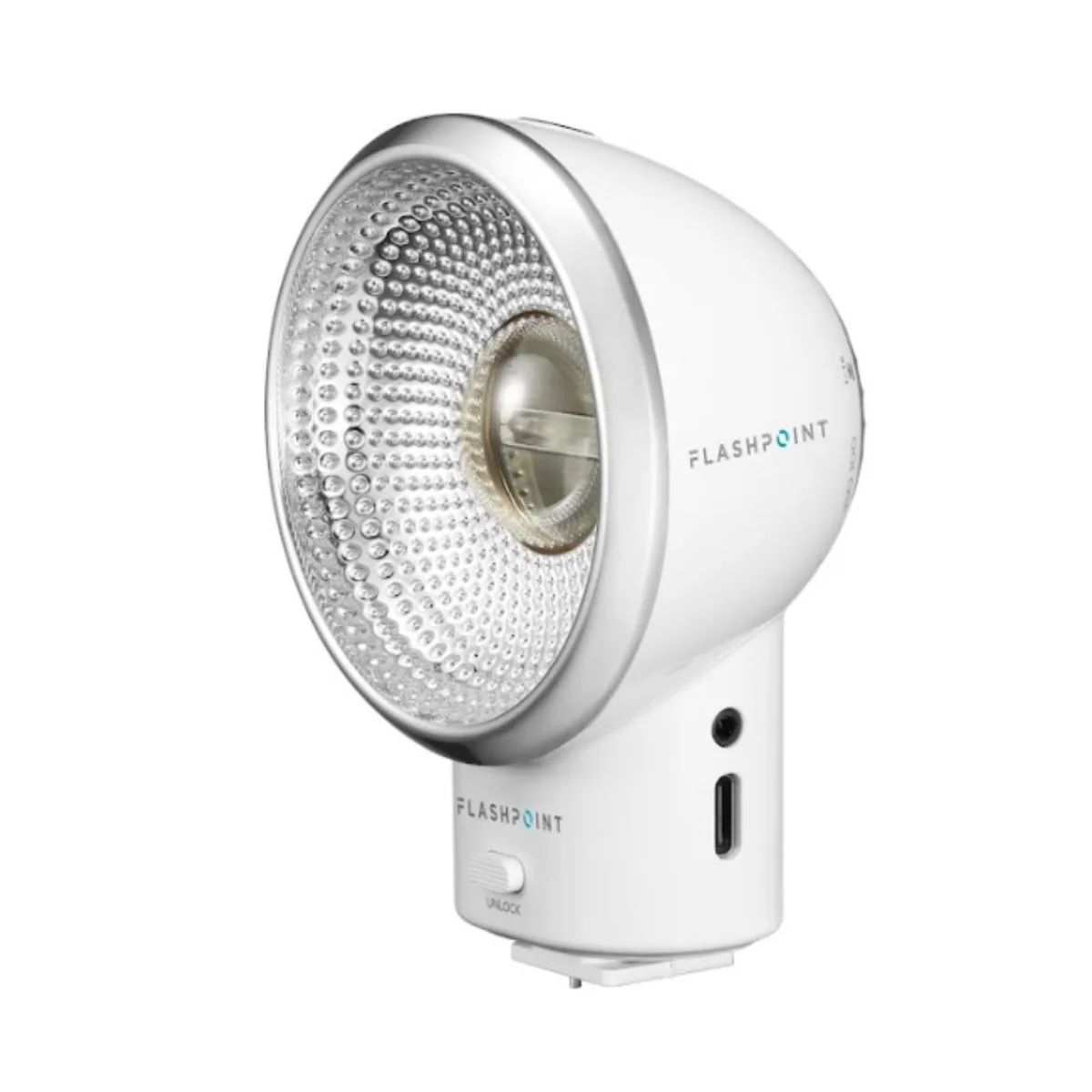 Flashpoint Brand Flashpoint Brand FlashBack Lux Elf Retro Camera Flash White — product photo