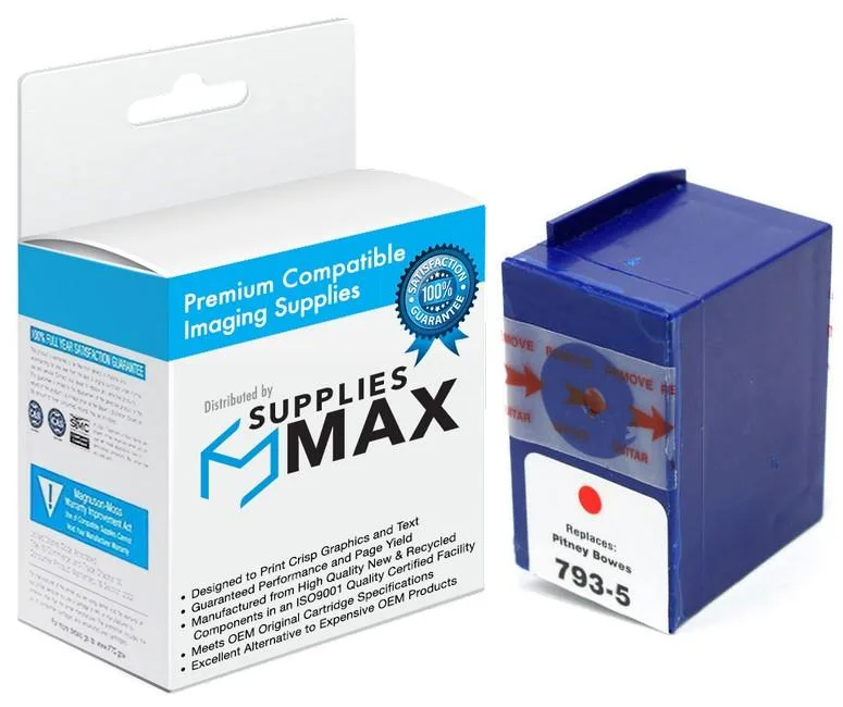 SuppliesMax SuppliesMax 793-5 Red Postage Meter Inkjet Cartridge — product photo