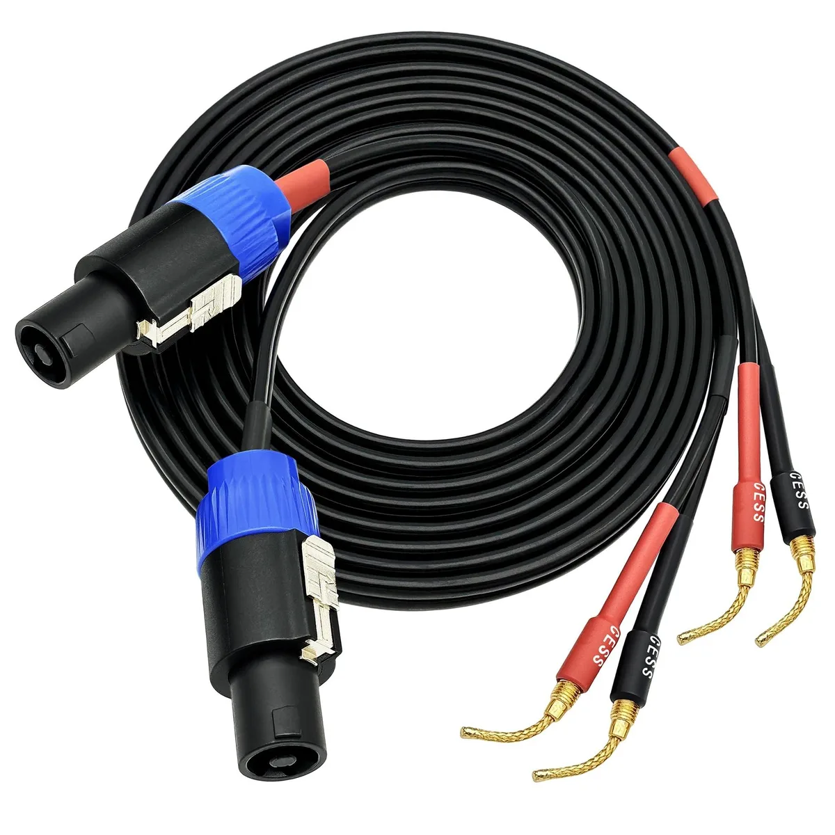 Bipra Bipra Braided-Type Pin Banana Plug to Speakon Speaker Cable 2 in 1 accessory 12 276 680 — product photo